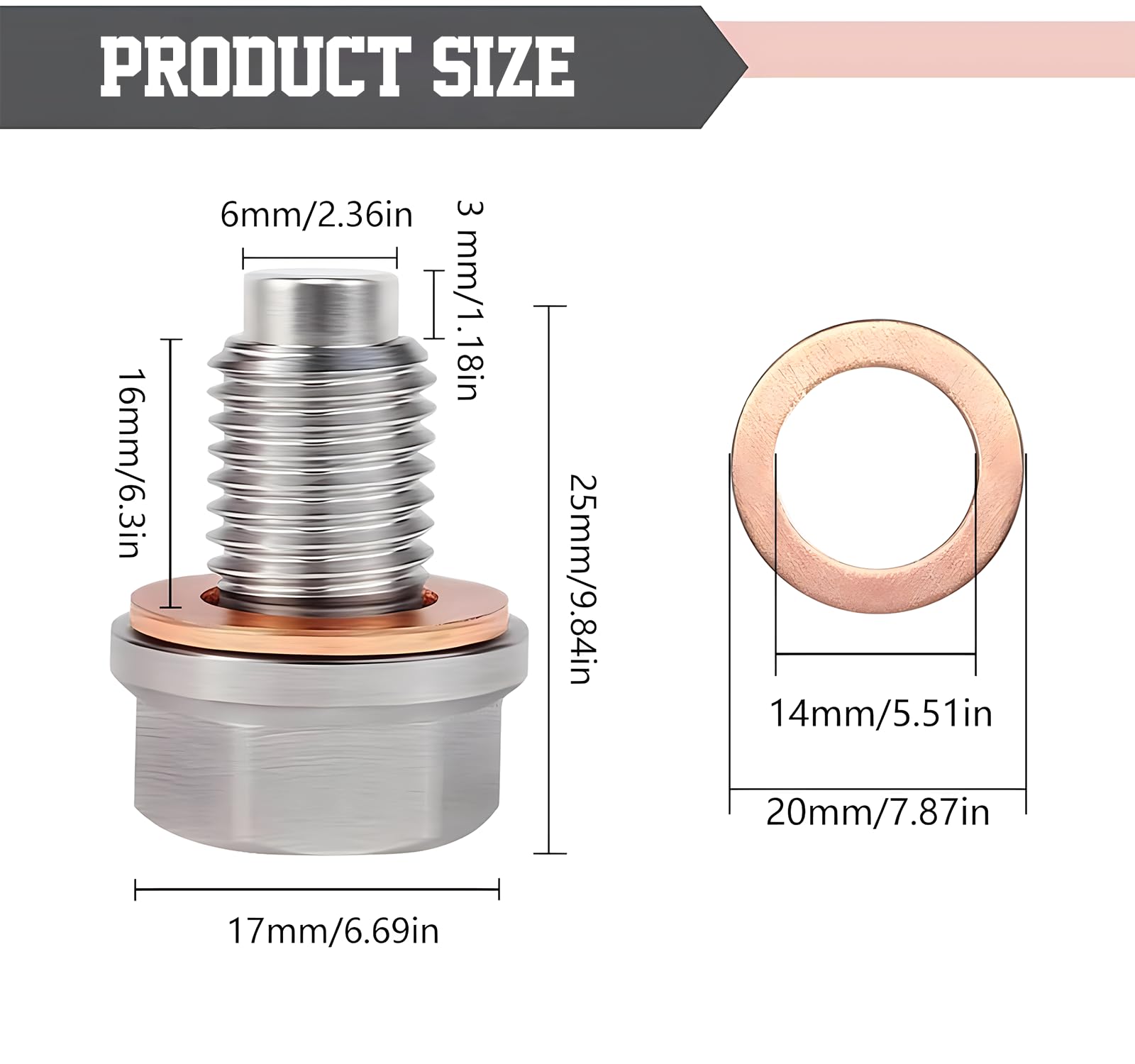 Juego De 2 Tornillos De Drenaje De Aceite Con Juntas - Compatible Con Citroën, Peugeot, Renault, M16x1.5