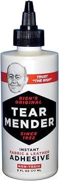 Tear Mender Fabric and Leather Cement, 6OZ, VAL-A Chicago #TG-6H