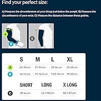 Vista 6 de Bauerfeind Mangas deportivas de compresión para brazos, compresión de gradiente que mejora la circulación de oxígeno/sangre - 1 par