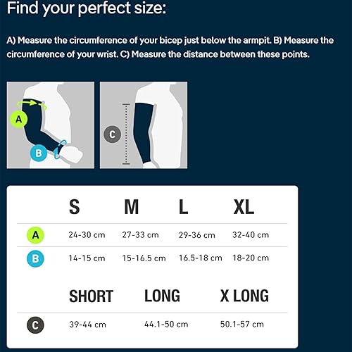 Miniatura 6 de Bauerfeind Mangas deportivas de compresión para brazos, compresión de gradiente que mejora la circulación de oxígenosangre - 1 par