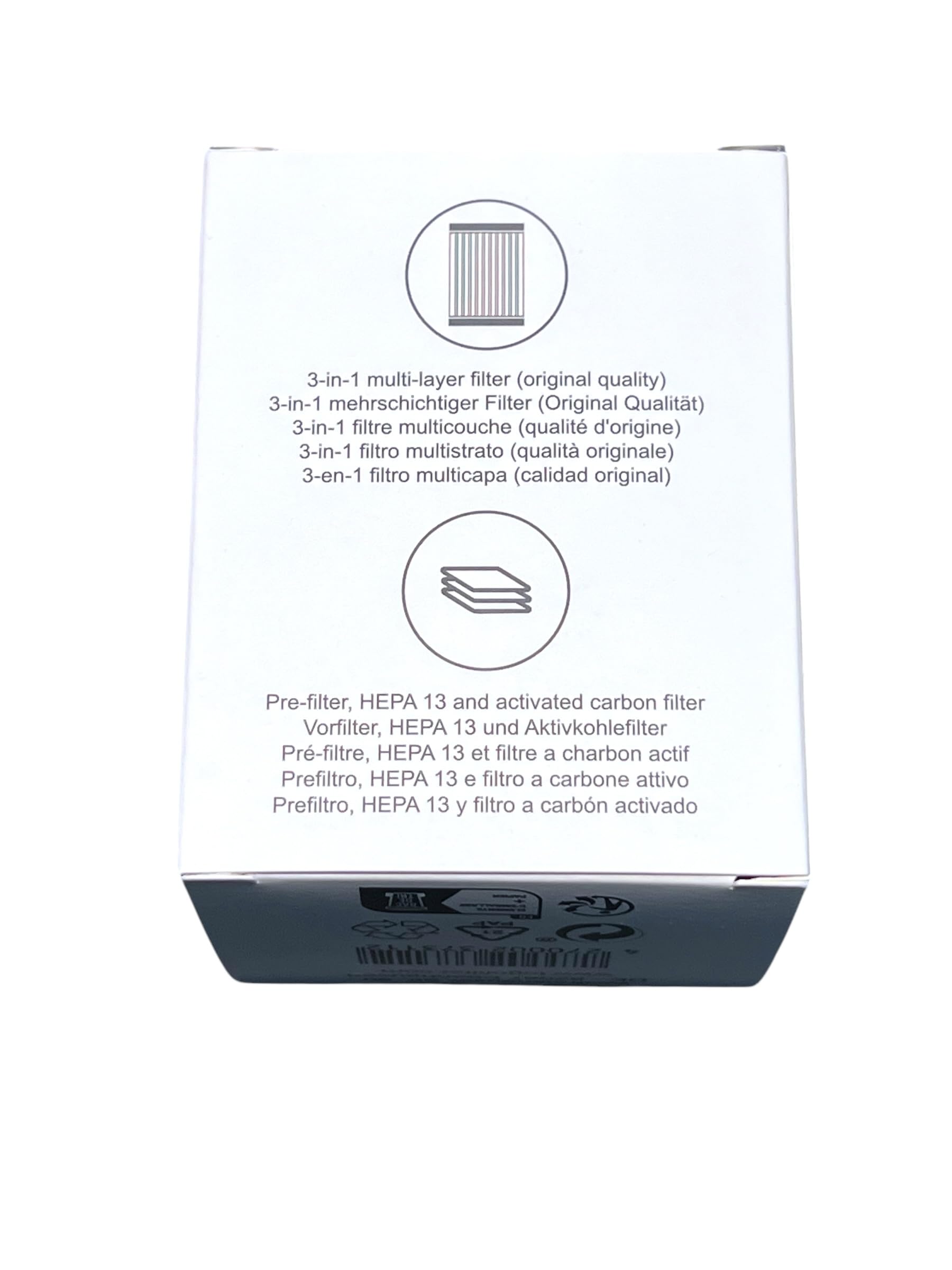 toGo Filter Original Ersatzfilter - 3-lagig mit HEPA 13 Filter, Aktivkohlefilter, Vorfilter (Packung mit 2)