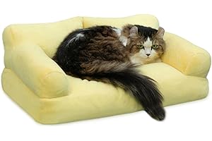 Heated Dog Bed, Small, Yellow