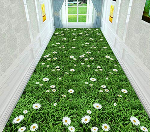 DT Alfombra de Pasillo Alfombra Green Runner para pasillos Alfombras de Entrada para el Pasillo Alfombra de Piso Extra Larga, tamaño Adaptable (Color : Blended, Size : 1.4x5m)