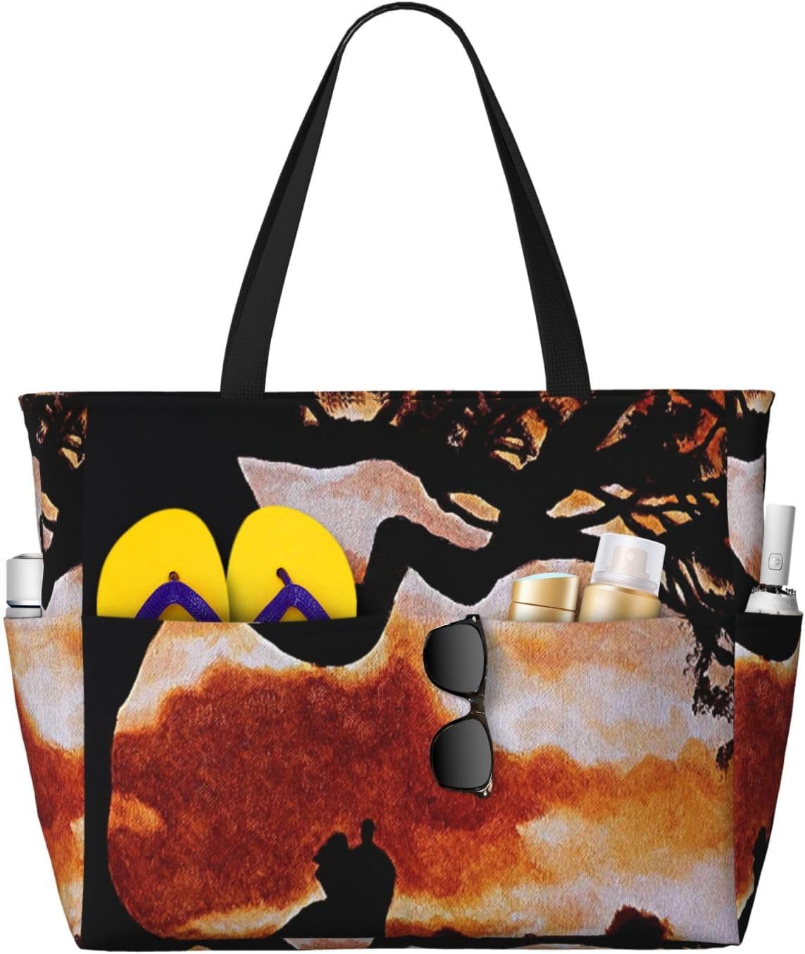 Gone With The Wind Movie Classic Movie Landscape Southern Home Sunsets Beach Bag Women'S Handbag