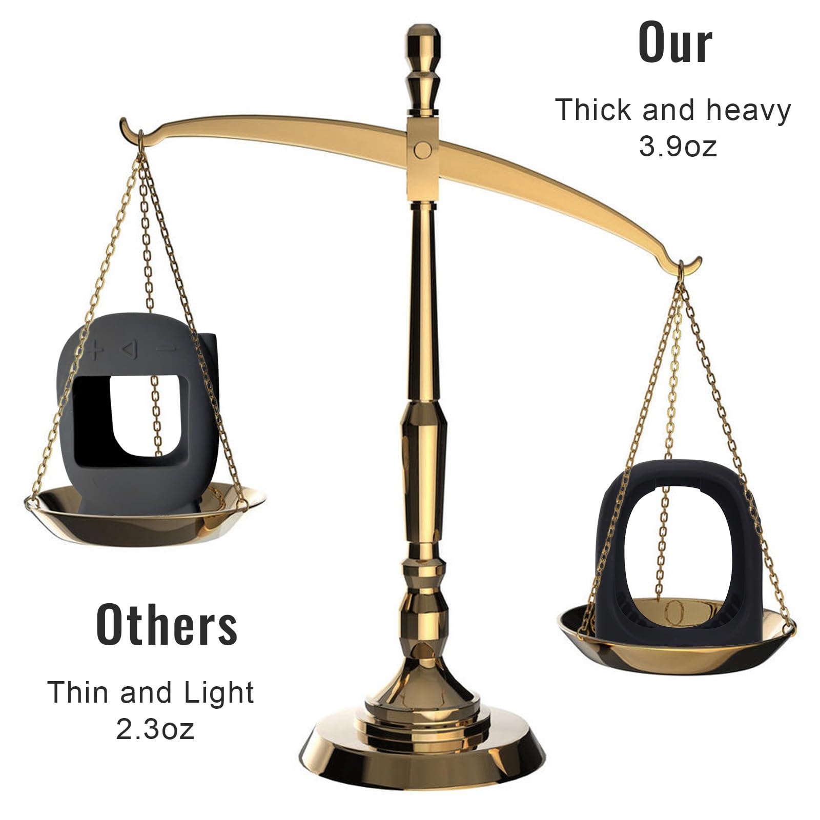 YouKnow Silicone Case for JBL Clip 5 Ultra Portable Bluetooth Speaker, with Removable Strap Attach to Bike Golf Cart Boat (Black)