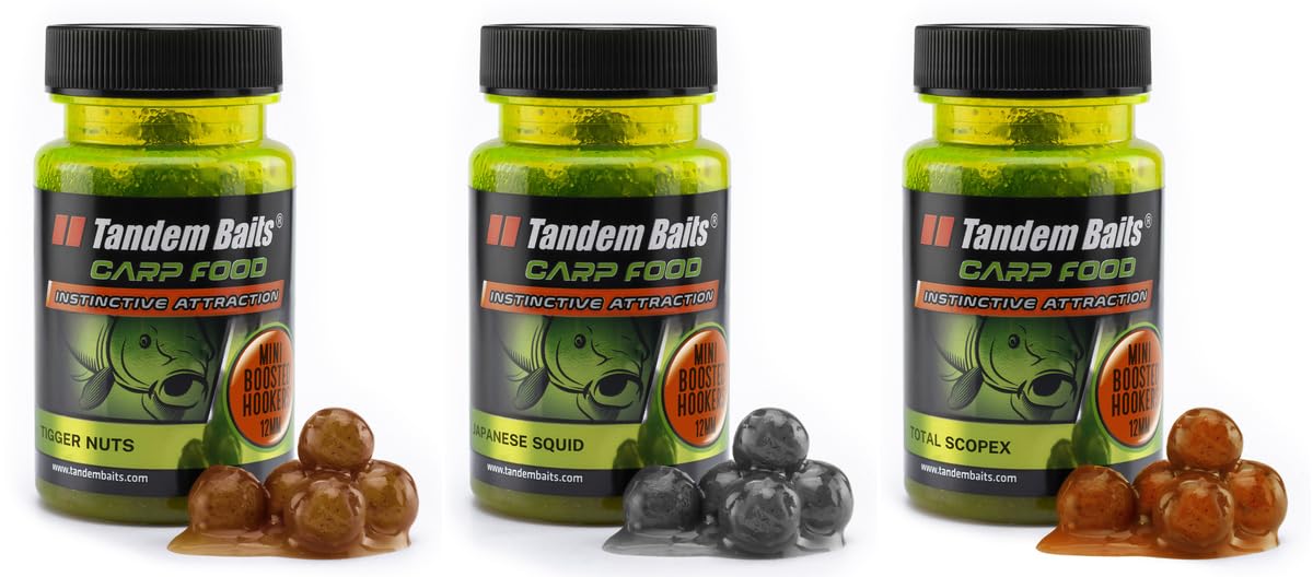 Tandem Baits Carp Food Mini Boosted Hookers Flavour Mix No. 3 | Carp Hook Baits | Carp Fishing Without Effort | Bait for Big Fish Fishing | Accessories for Professionals & Hobby Anglers 3x 12 mm 50 g — image 1