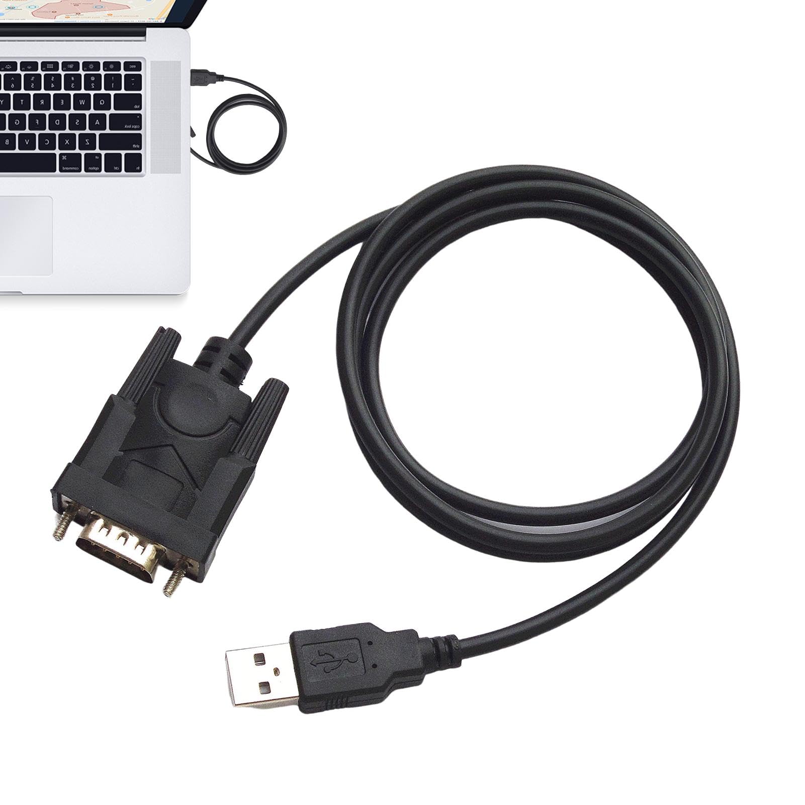 Cavo Convertitore RS232 USB - Adattatore Seriale DB9 9 Pin | Connettore Femmina, Compatibile con Stampanti e PC, Chipset Prolific ad Alte Prestazioni per Informatica ad Alte Prestazioni