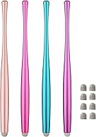 Vista 9 de Lápiz capacitivo de cintura delgada para pantallas táctiles, lápiz óptico para iPhone, iPad, Kindle Fire con 8 puntas de fibra de repuesto