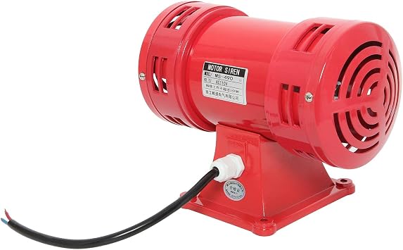 YaeCCC Air Raid Siren, 110V Electric Motor Driven Siren Alarm - 150db, Super Loud for Home & Outdoor