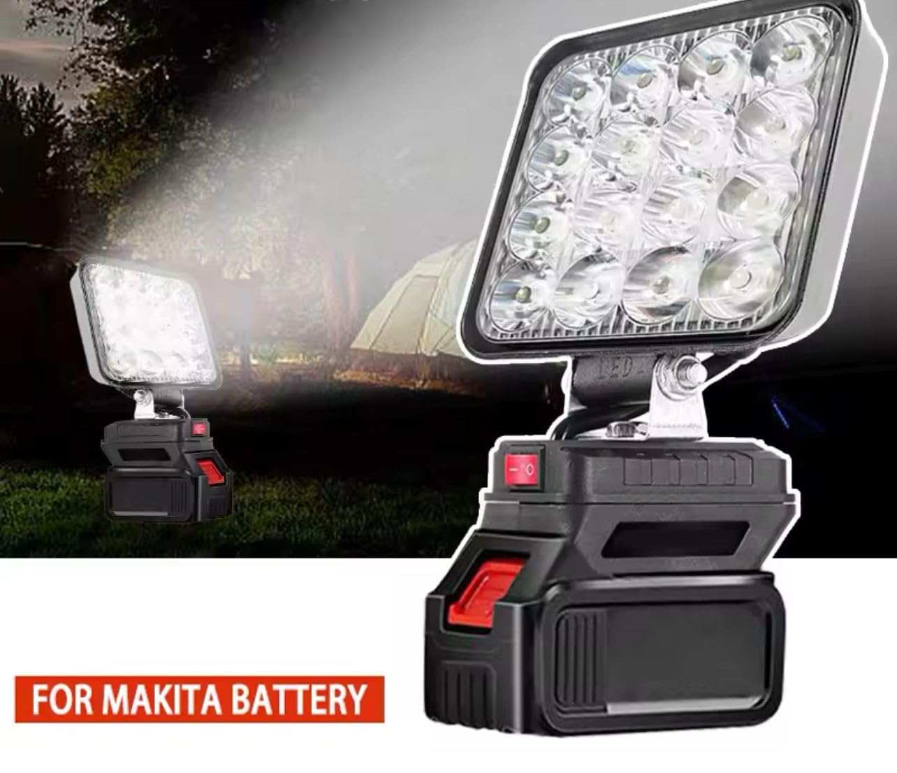Kit Potatura Motosega Elettrico Forbice Elettrico Faro led da lavoro illuminazione con 2 Batteria 36 V Asta Telescopica per Potatura Alberi Piante Siepi