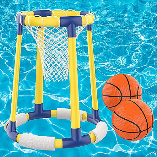 AOLUXLM Pool Basketballkorb. Pool Spielzeug Kinder Erwachsene, Wasserspiel Set Basketball Hoop Floating Kinderspielzeug für Pool im Sommer