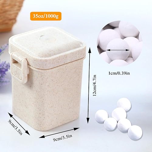 Miniatura 3 de Pesas de cerámica para tartas de 2.2 libras, corteza de pastel reutilizables de 0.394 pulgadas (0.394 in), cerámica natural con recipiente de paja