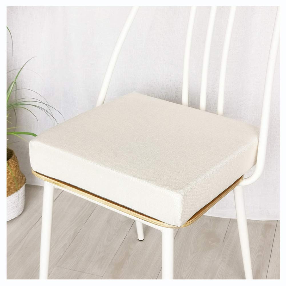 YOUCAI Chair Cushion, Armchair Booster Cushion Chair, Soft Seat Pads For Dining Chair, Padded Cushion Garden Seat Pads, Thick Square Seat Cushions Fit For Home Office Car,Beige,40x40x5cm