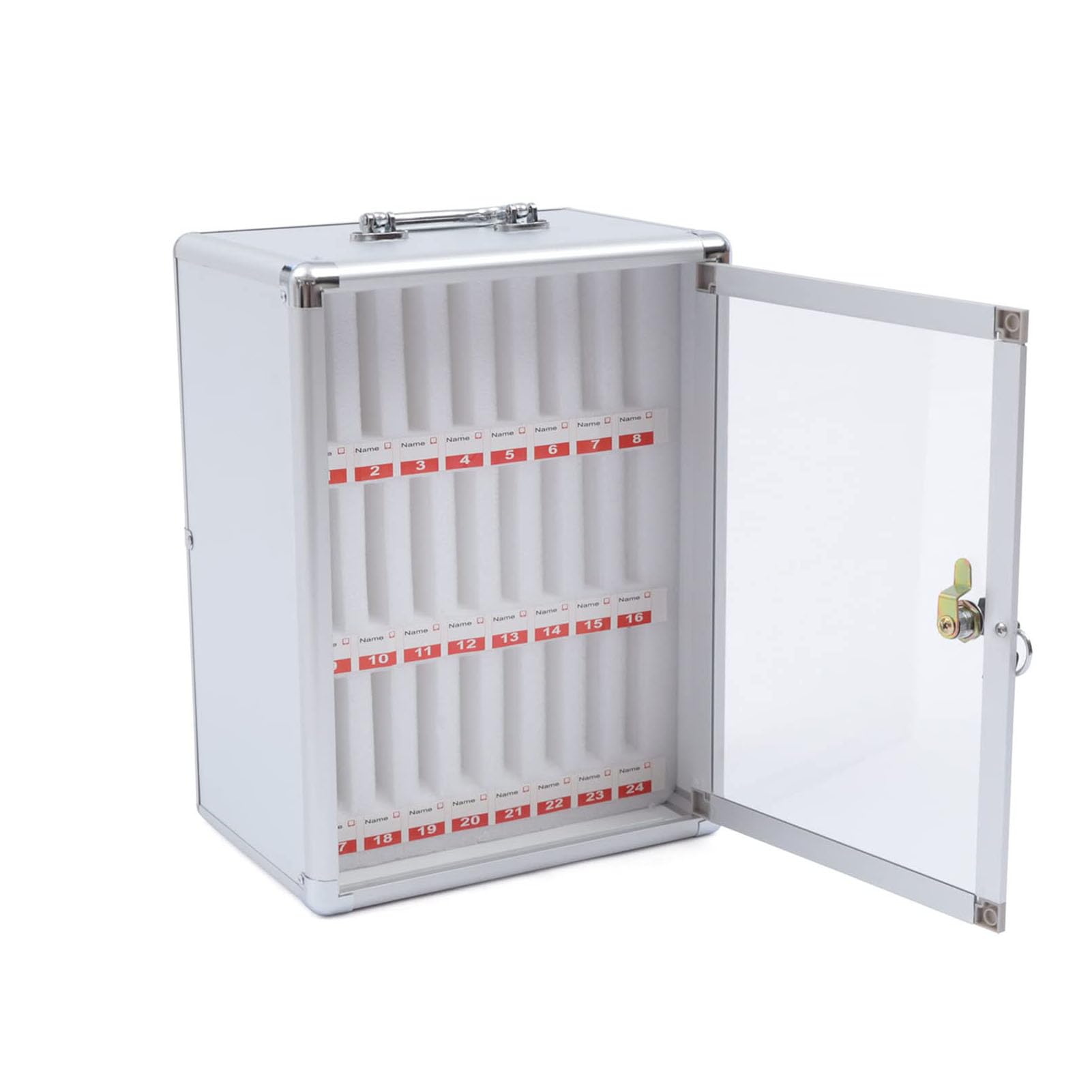 Armoire de rangement murale sécurisée pour téléphone portable à clé avec 12 casiers