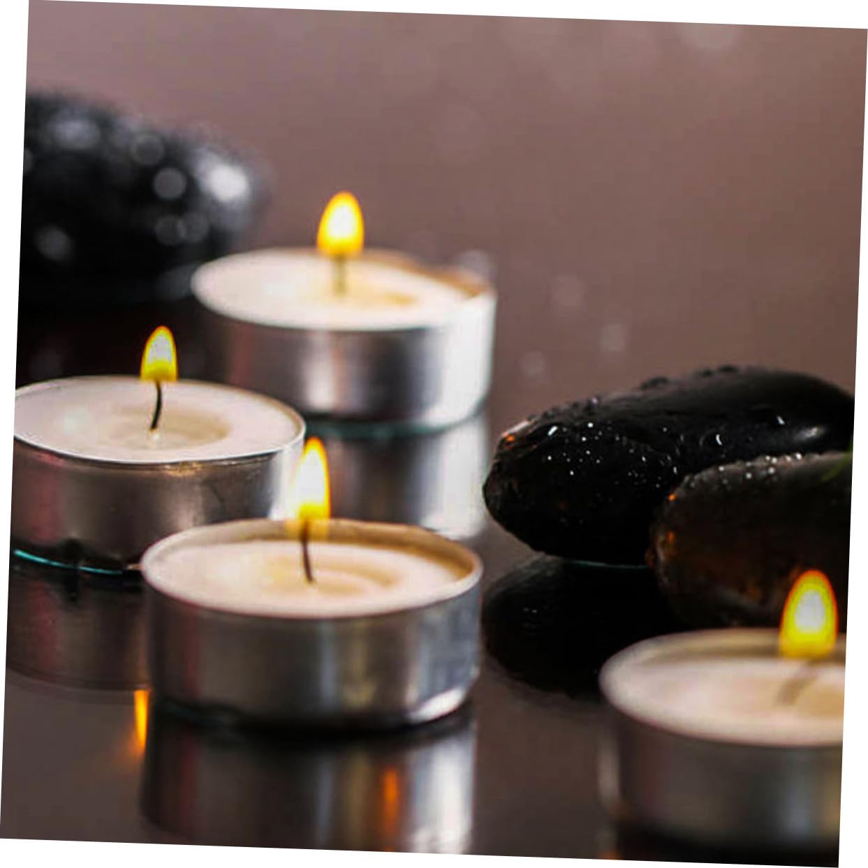 Baluue 100 Piezas Velas de Té Pequeñas sin Humo Velas Votivas Prácticas de Uso Diario Artículos para Bodas Decoración