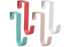 Multicolor Over-the-Door Hooks for Festive Decorations