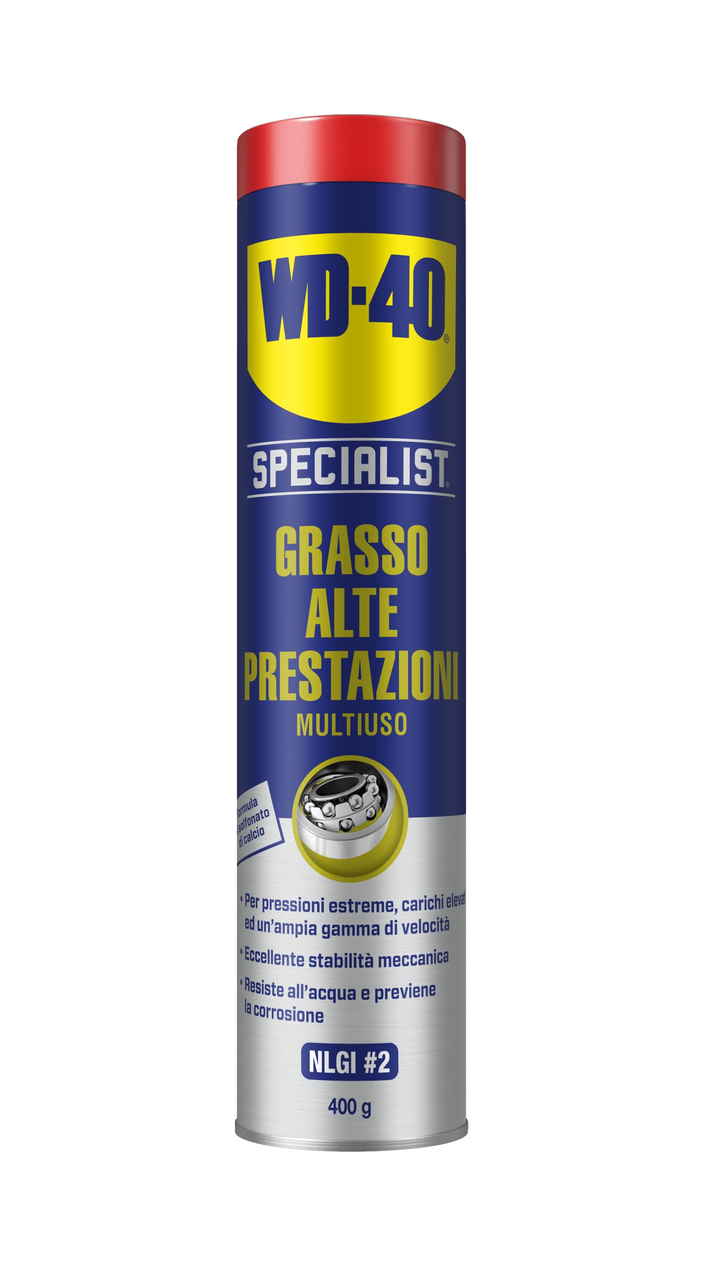 WD-40 - Specialist - High Performance Grease - Last Generation Multi-Purpose Lubricant - Resistant to High Loads, Extreme Temperatures and Humidity - For Industrial Purposes - NLGI 2 -