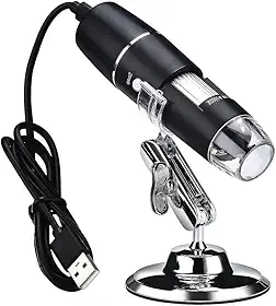 Microscópio Digital USB Global Optics, Zoom 1600x, Câmera 2.0 MP, Iluminação LED, Para Uso Profissional e Lazer