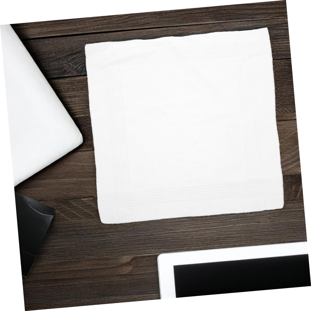 NOLITOY 18pcs Men's Cotton Handkerchiefs Pure Cotton Washable Sweat Absorbing Pocket Squares Wedding Handkerchief Daily Use