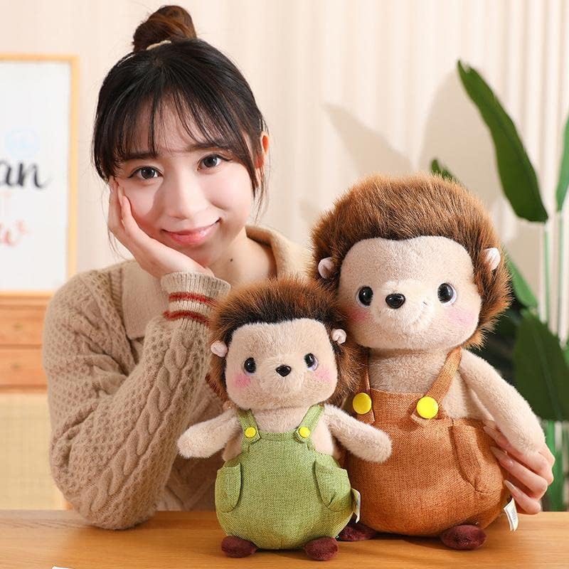 Miniatura 6 de Juguete de peluche de erizo, bonita almohada de animal de peluche de erizo suave, regalos de juguete para niños y novia, varios tamaños (marrón,