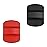 2 Pcs Magnetic Slider Replacement Block, Slider Lid Magnet for Yeti Lids 10 oz, 14oz, 16 oz, 20 oz, 26 oz, 30 oz (Black+Red)