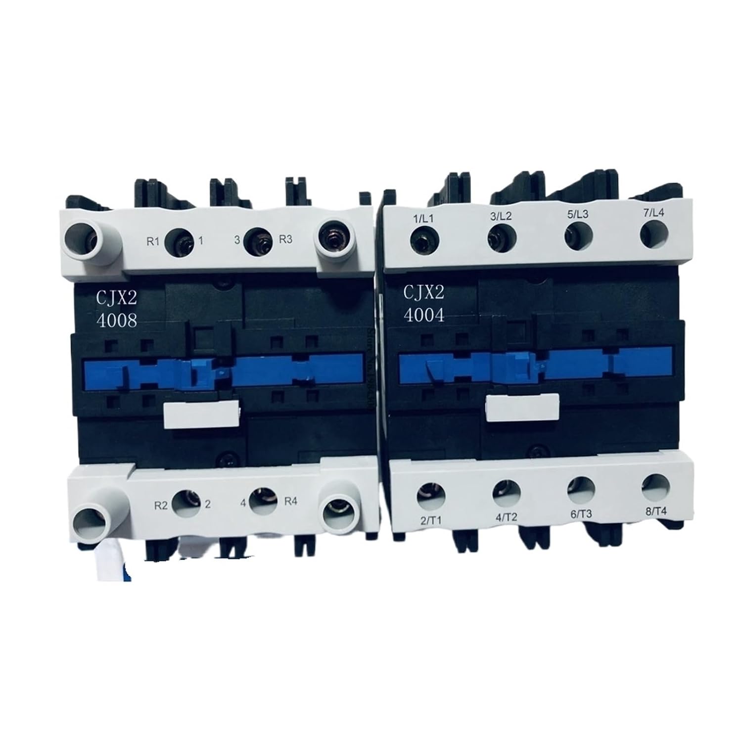 CJX2-4004 4008 40A 5004 5008 6504 6508 9504 AC Contactor 4NO 4 Pole 2NO 2NC 220V 380V Rail Mount Contactor 1Pcs(CJX2-6504 4NO,220V)