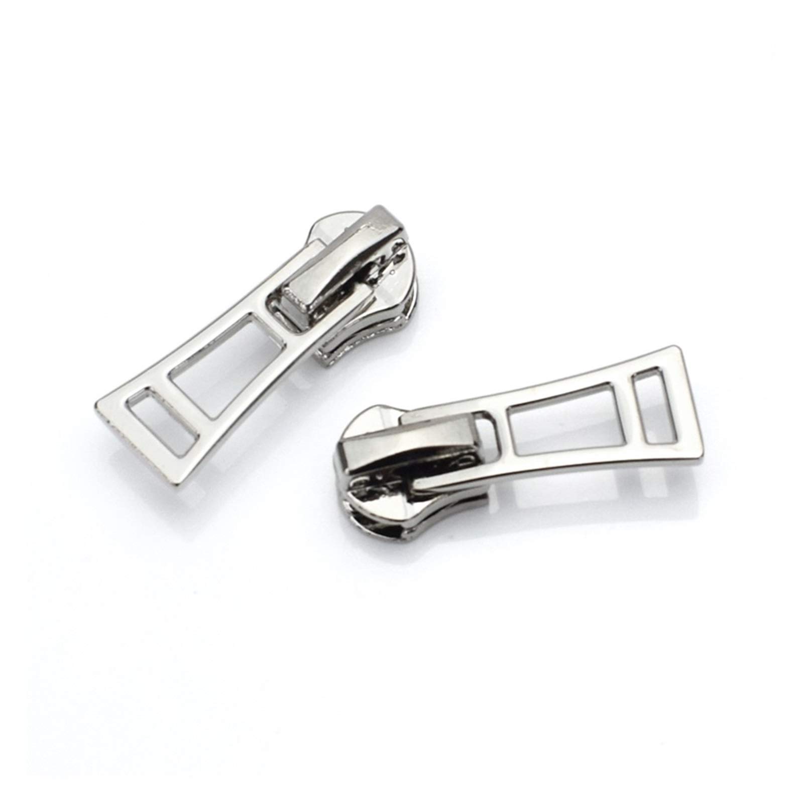 Nheisscf One Color Zipper Slider Replacement，,Zip Replacement Puller,Simple And Stylish10pcs Auto Lock 5# Zipper Sliders For Metal Zipper Zip Repair Kit Sewing Zipper Head Diy Garment Accessories For Sewing