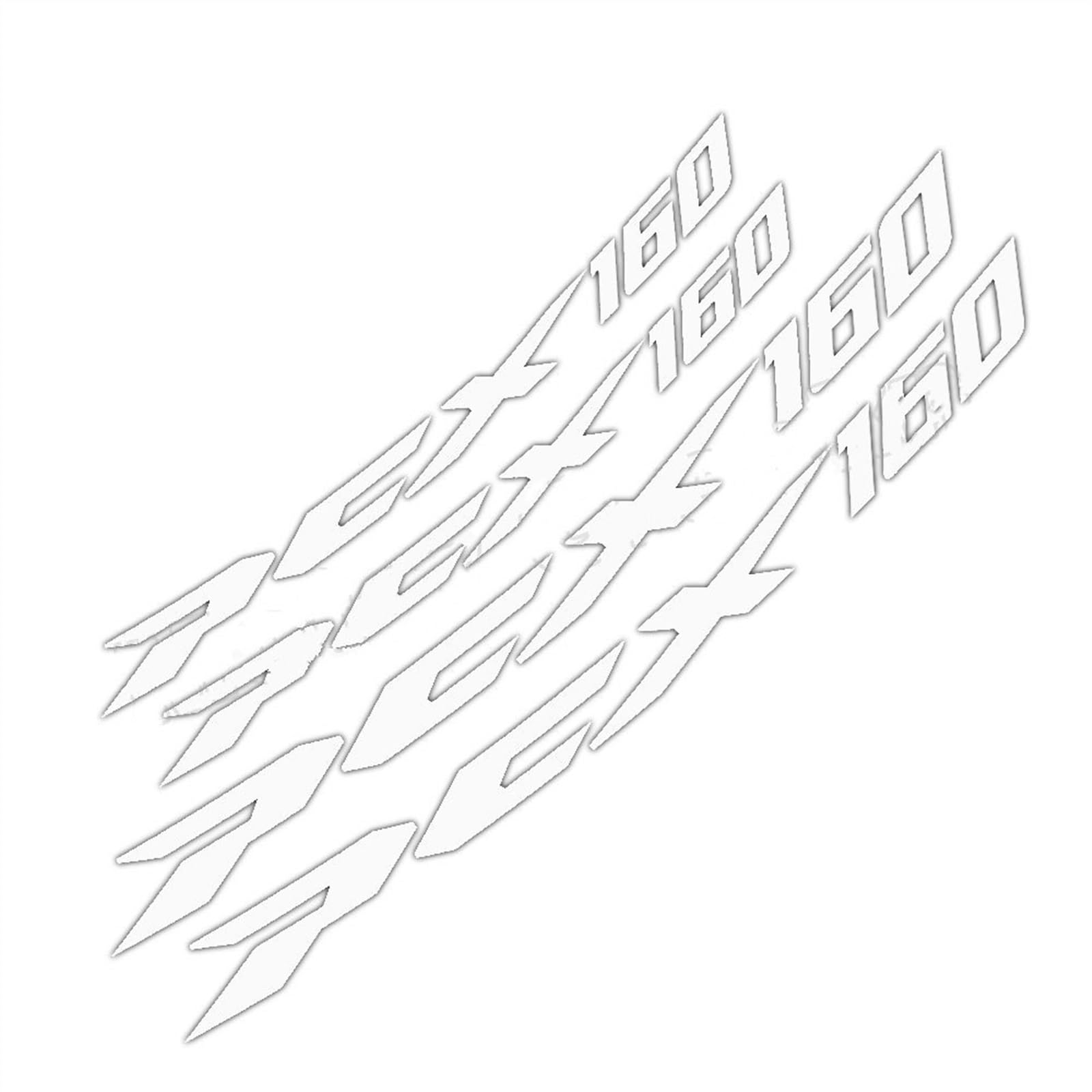 Motorcycle Wheel Stickers Rim Reflective Decals Accessories for Pcx125 Pcx160 PCX125 160 Decorative(Color10)