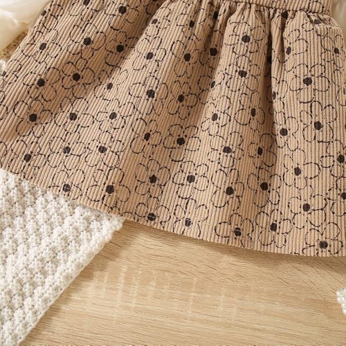 Image of EIO Baby Girl Princess Dress - Long Sleeve Cotton Frock with Round Neck | Comfortable Kids Birthday Outfit | Toddler Girl Casual & Festive Dress