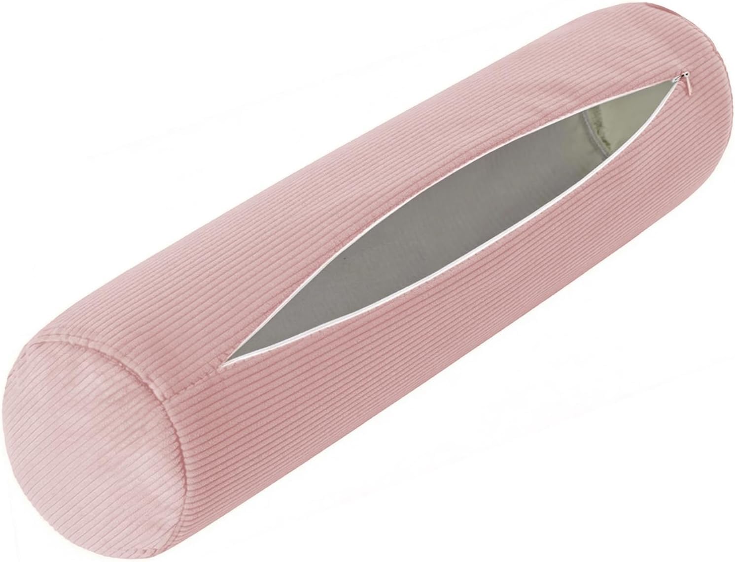 Neck Roll Pillow Case Cover Only - Cervical Pillowcovers with Zipper Cylinder Soft Bolster Pillowcases for Cylindrical Cushion(5,110x15cm/43x6")