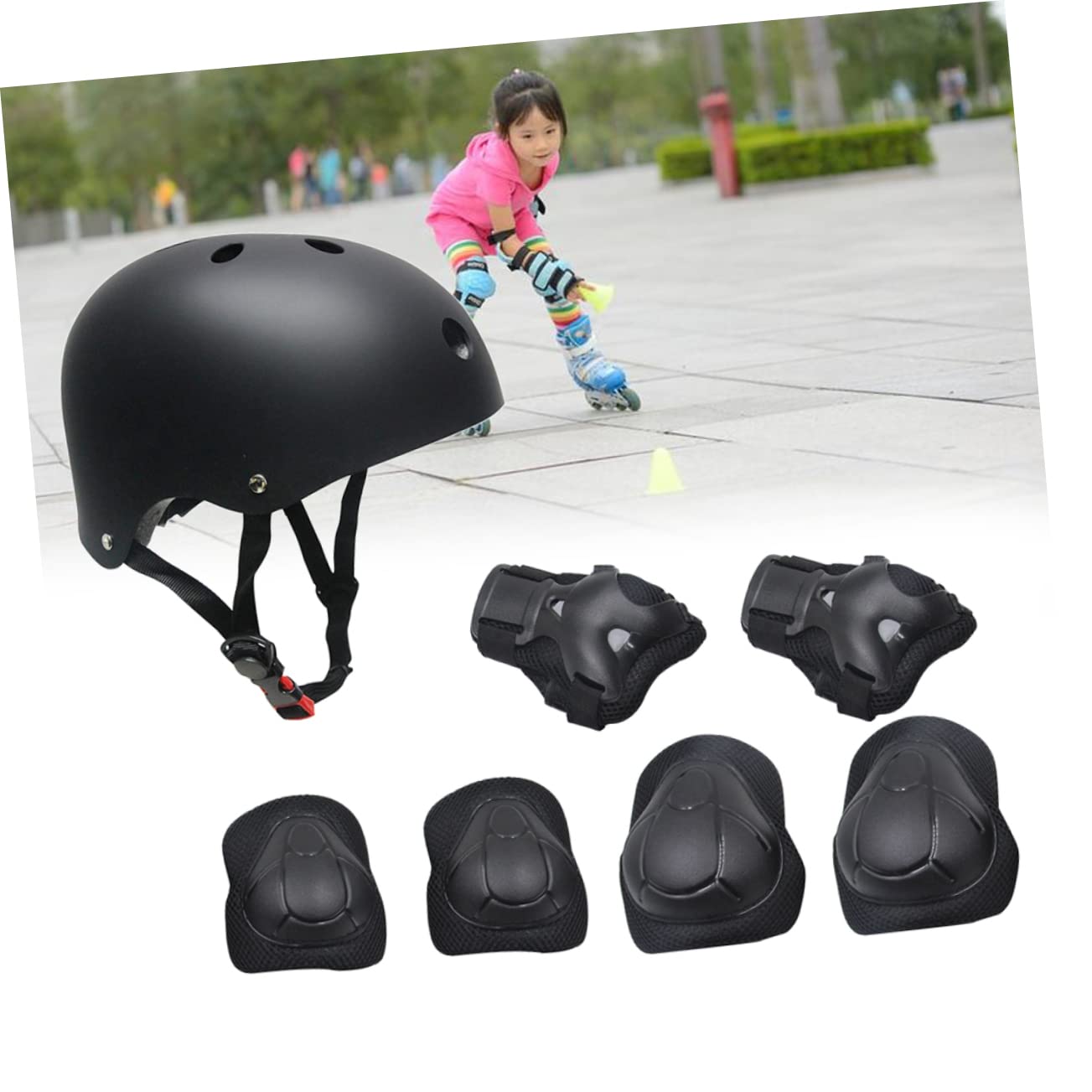 Anneome Boys and Girls Elbow Wrist Pads Set Protective Gear for Skateboarding Biking Mini Bike Riding