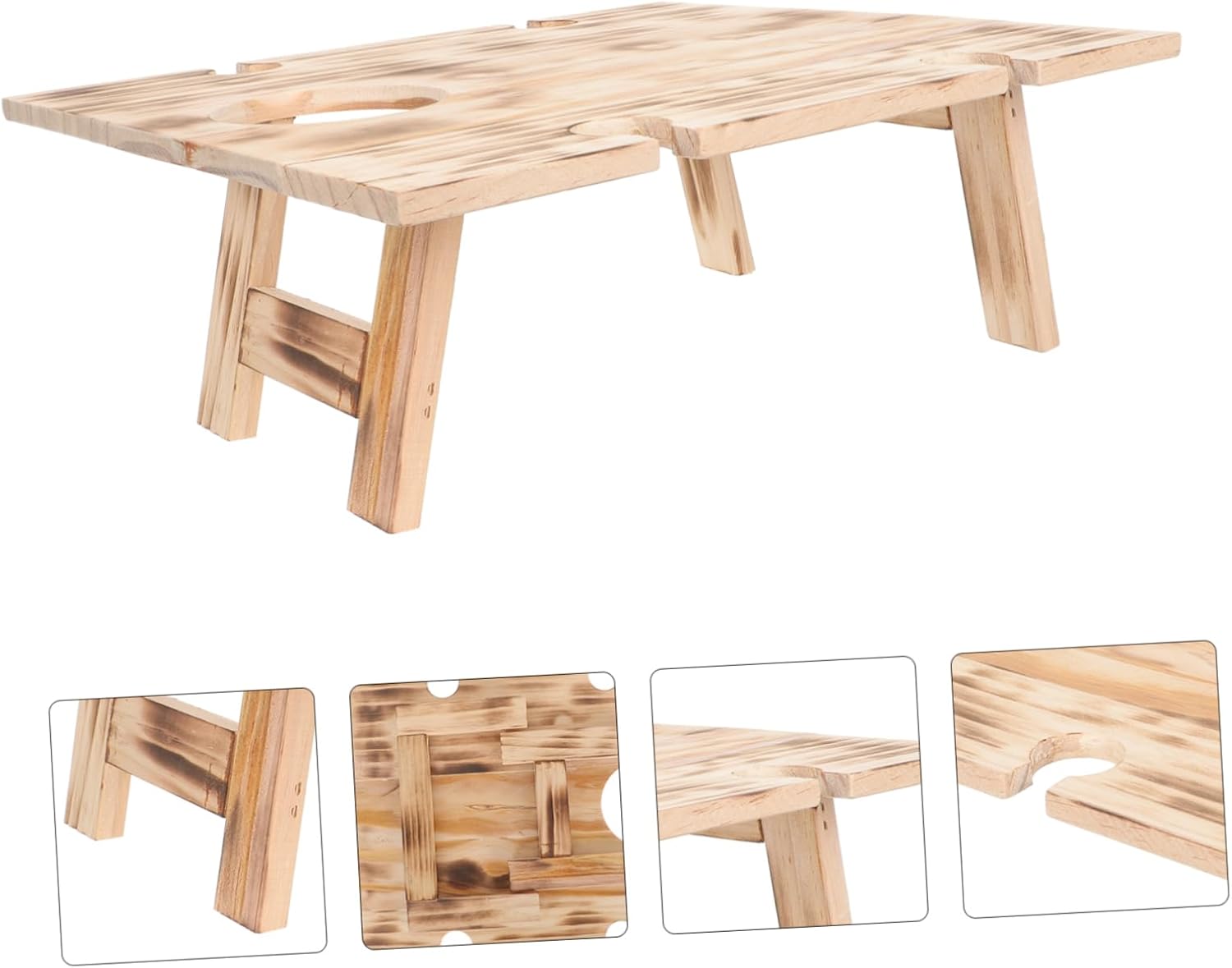 Outdoor Folding Picnic Table Portable Camp Desk for Picnics Camping Beach Parties High-Strength Design Easy to Carry