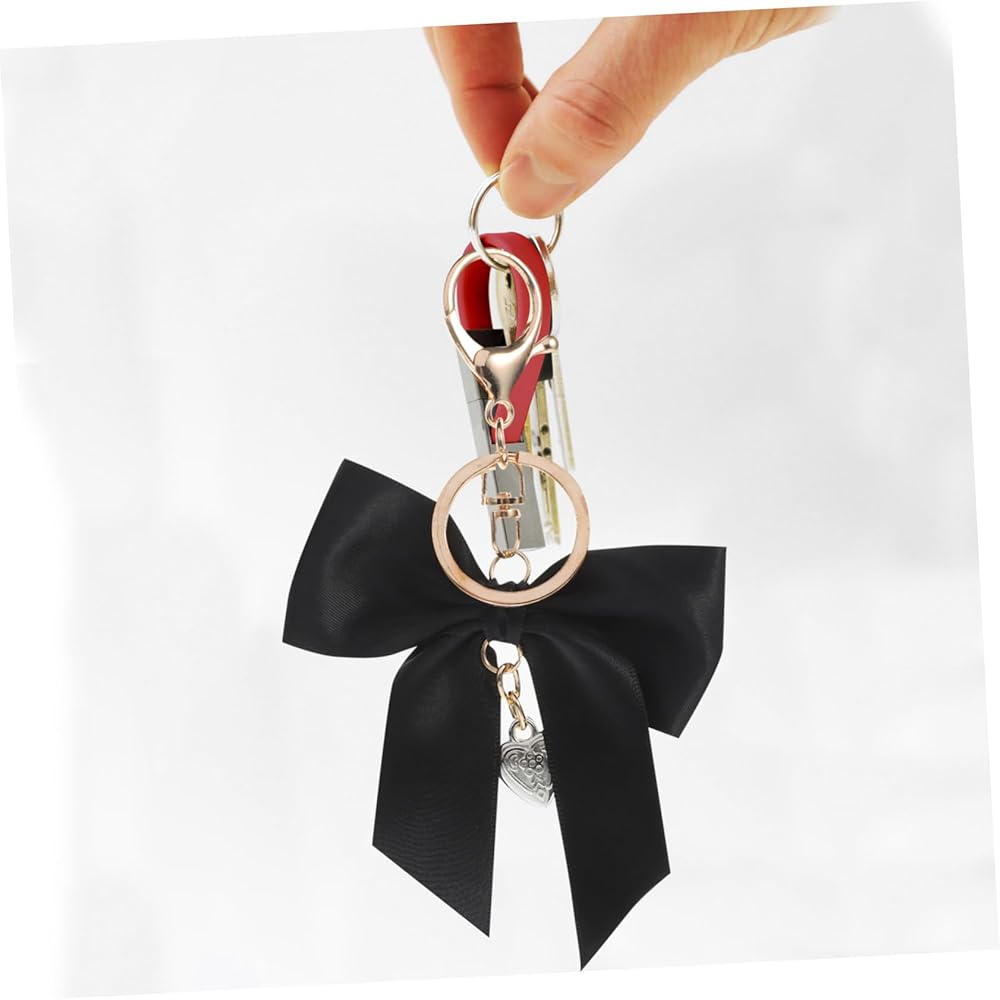 Amazon.co.jp: [WESIEVYA] リボンバッグチャーム 蝶結びキーチェーン