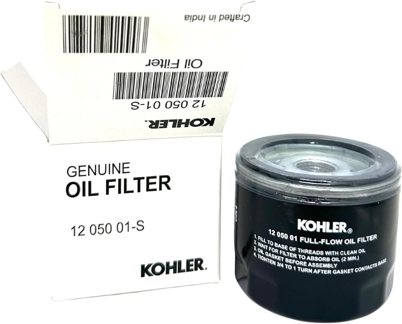 OEM Replacement for Kohler (2 Qts) Synthetic Blend Engine Oil 10W30 & (1) 12 05001-S Oil Filter
