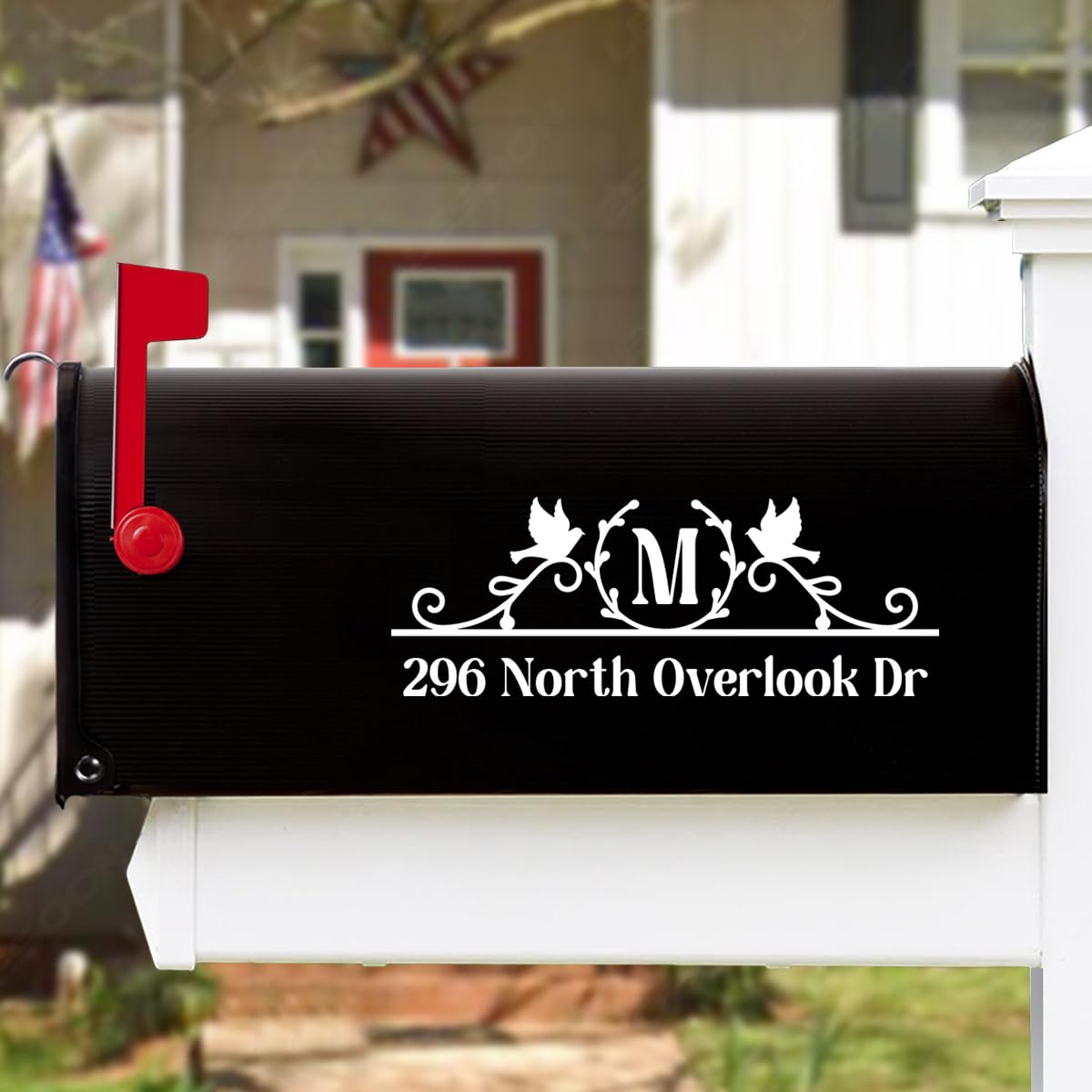 LESOON Custom Mailbox Decal, Personalized Mailbox Numbers Mailbox Letters, Custom Mailbox Lettering Address Decals, Mailbox Stickers for Mailbox