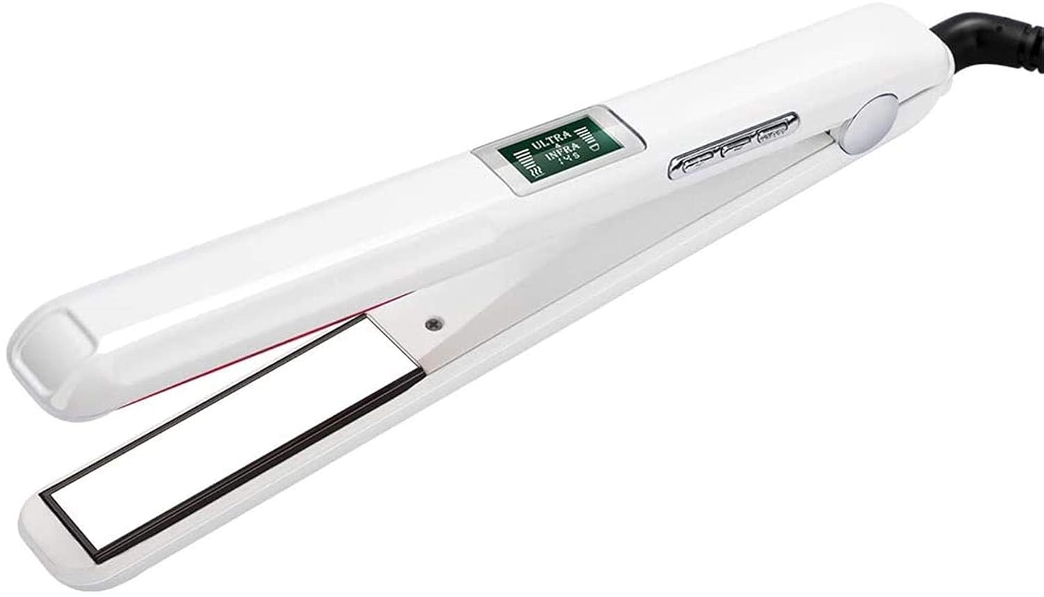 Amazon.com: Nueva actualización ultrasónica de infrarrojos enderezadora de  cabello cuidado frío Plancha plana para tratamiento de cabello reparación  de cabello dañado pantalla LCD 360 ° cable giratorio, blanco : Belleza y  Cuidado Personal