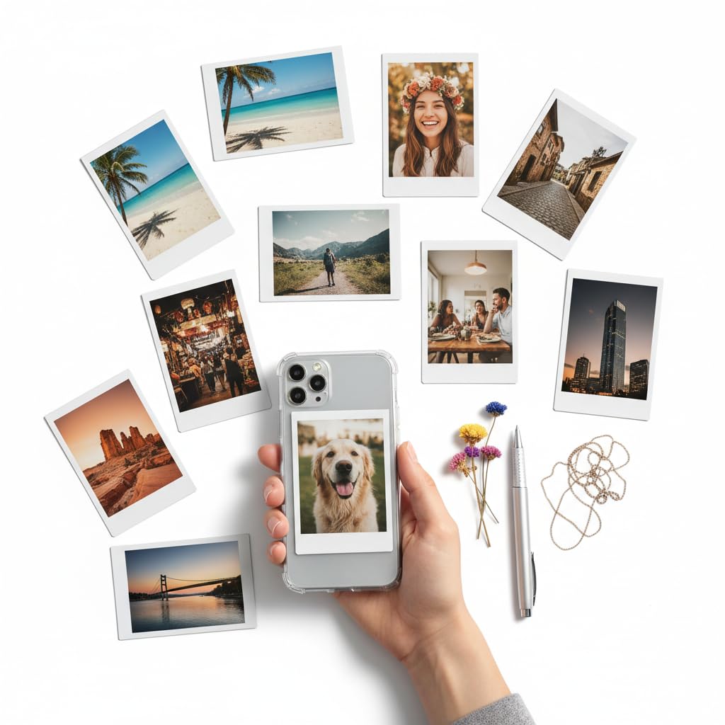 Fairus Custom Photo Prints 2x3 Inch – Personalized Mini Photo Printing | Small Size Pictures for Memories, Scrapbook, Journals, Gifts & Room Decor, Mobile Back Cover or Gift with Wallet Card
