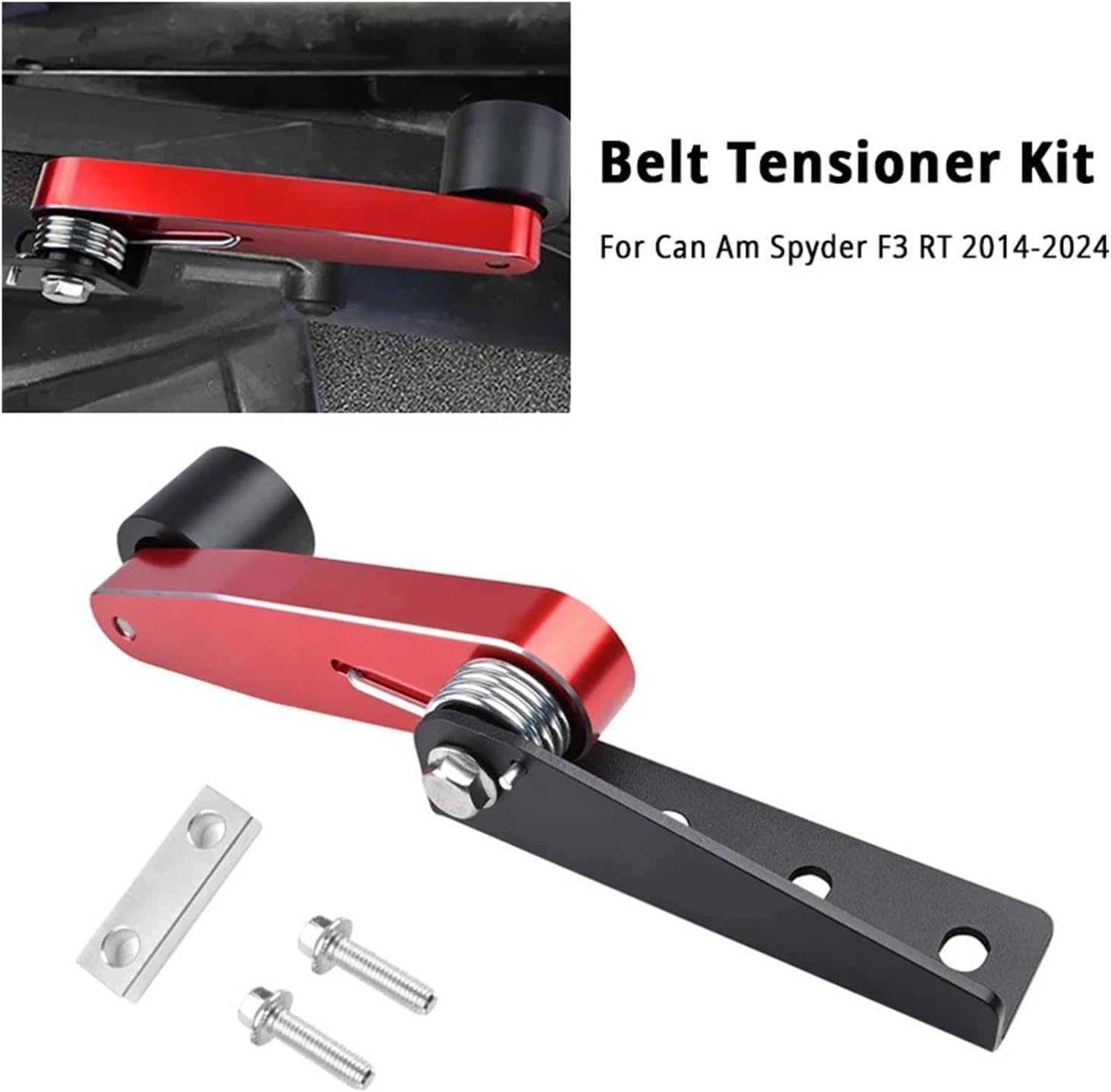 Belt Tensioner Idler Stabilize Motorcycle Aluminum Belt Tensioner Roller Compatible For Can Am Compatible For Spyder F3 RT 2014-2024 Extras