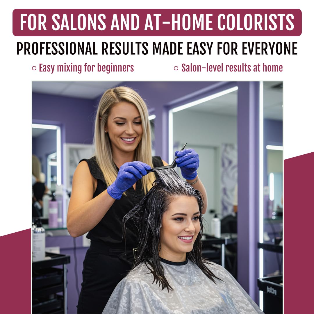 Color Developer- Liquid Hair Developer with Squalane to Hydrate & Protect the Scalp- Hair Developers Boost Softness & Shine- Discover a Gentle Hair Color Developer- 5Vol, Black