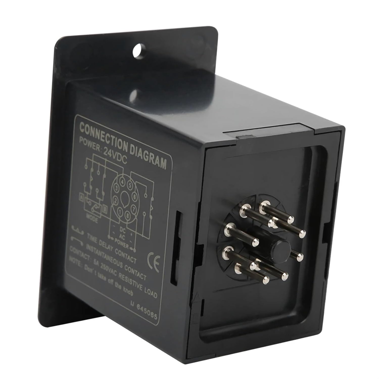 Time Relay Delay 10S 24V Off delay Timer Relay AH2-Y Power On Delay Timer Low Voltage for Electrical Industrial Control