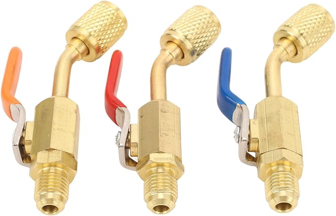Válvula de bola compacta de latón para aire acondicionado miniatura 3