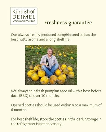 Kürbishof DEIMEL Steiermark/Austria - Value Pack 2 x 500 ml Organic Styrian Pumpkin Seed Oil from Austria - Directly from the Producer