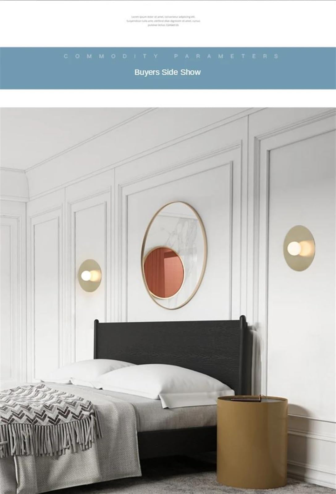 Nowoczesna lampa ścienna, okrągła i artystyczna, oprawa wewnętrzna, dekoracyjna oprawa do salonu, lampka nocna, kuchnia, przedpokój, baterie (z fajnymi żarówkami, 1 szt.)