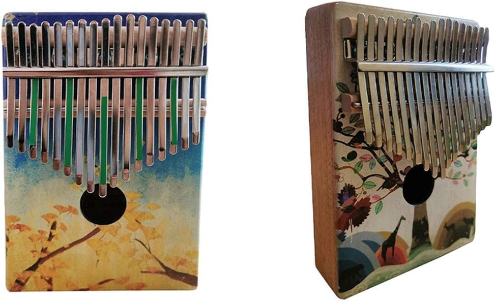 Générique Mini Finger Kalimba Thumb Piano 2 Morceaux de Pianos à 17 Touches avec Instructions d’apprentissage et… - Les Beatles, Paul McCartney, John Lennon, RIngo Starr, George Harrison Générique Mini Finger Kalimba Thumb Piano 2 Morceaux de Pianos à 17 Touches avec Instructions d'apprentissage et…