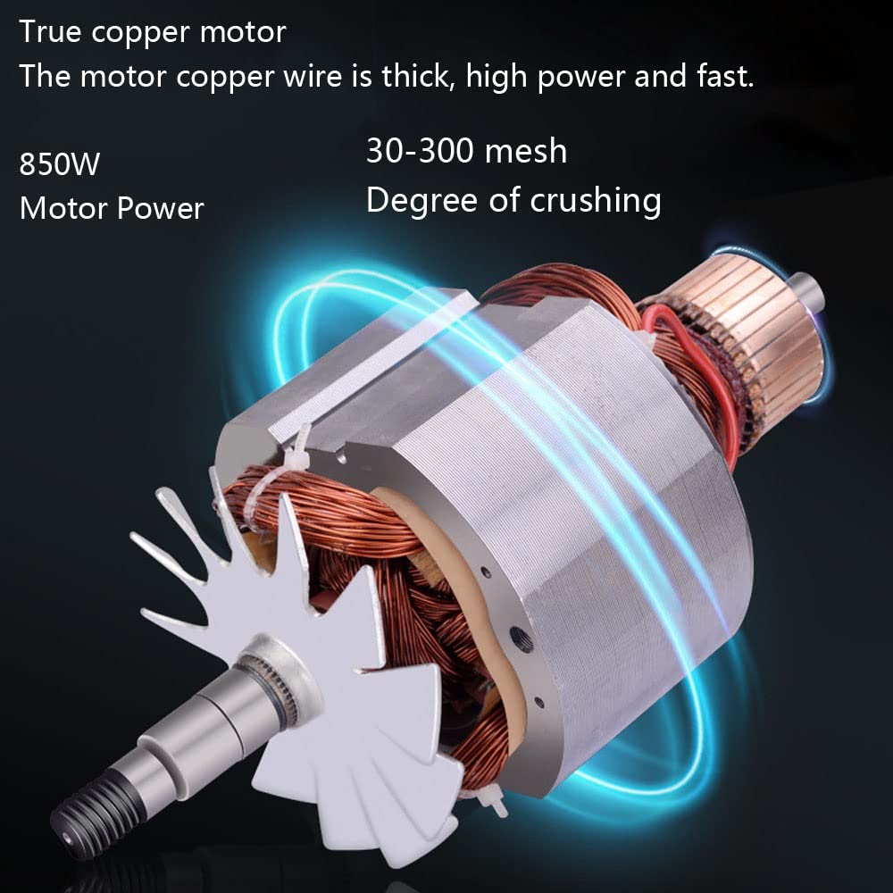 150 g elektrische Getreidemühle, Hochgeschwindigkeits-Gewürz- und Kräutermühle aus Edelstahl, Getreidepulverisierer, Gewürzmühle, Pulvermaschine zum Mahlen von Gewürzen,