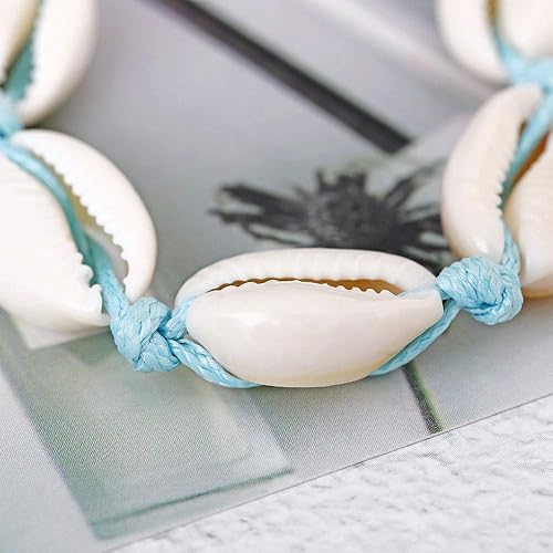 Miniatura 5 de Aluinn Juego de tobilleras de concha con capas de tortuga bohemia, pulseras de tobillo plateadas, cadena de pie de playa, accesorios de joyería para