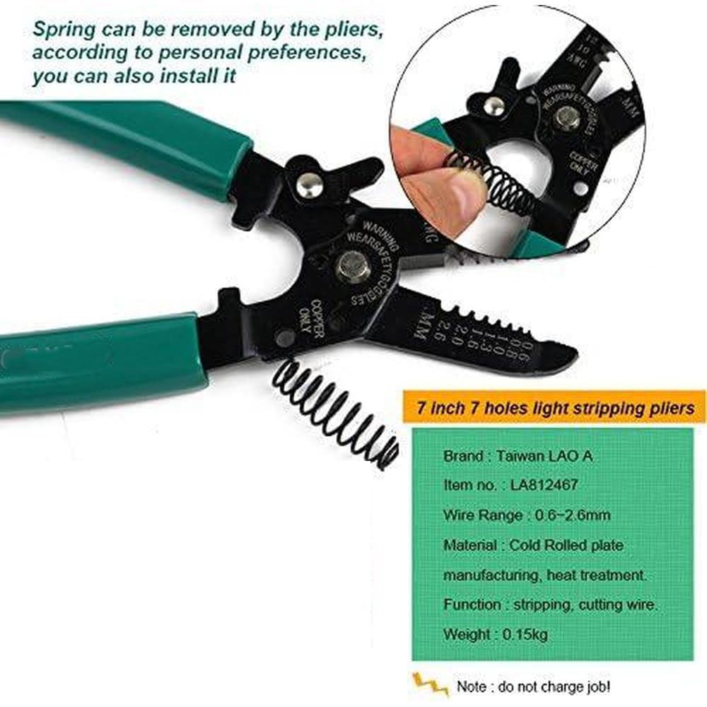 TOTMOX Professional Crimping Tool/Multi-Tool Wire Stripper Heavy Duty Multi-Purpose Electrical Wire Stripping Tool Best Tool for Professional Electrician - Image 3