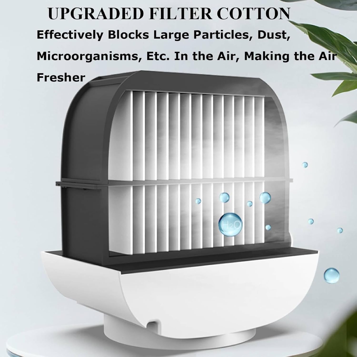 Airabreeze Portable Air Conditioner, Portable Airbreeze Fan Humidifier & Scent Dispenser, 2025 Aira Breeze Air Cooler Fan with Tank & LED Nightlight, 4 Speed Settings, Cooling in 90 Seconds (White)