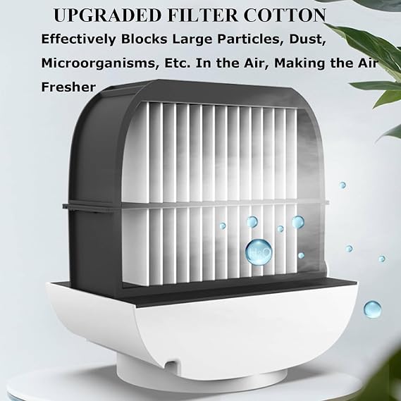 Airabreeze Portable Air Conditioner, Portable Airbreeze Fan Humidifier & Scent Dispenser, 2025 Aira Breeze Air Cooler Fan with Tank & LED Nightlight, 4 Speed Settings, Cooling in 90 Seconds (Green)