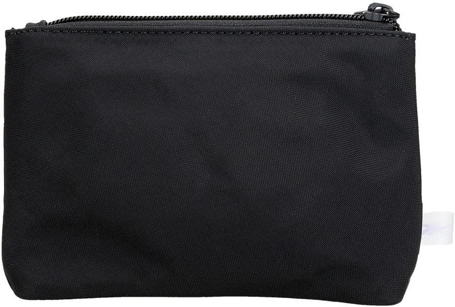 Reebok Linden Toiletry Bag Two Compartments Black 17x9x2 cms Polyester, Black/White, Neceser Dos Compartimentos, Toiletry Bag